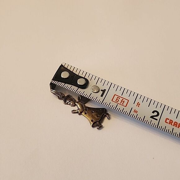 925 Sterling Silver Vintage Christmas Angel Charm Pendant Womens Girls Xmas - Picture 4 of 5